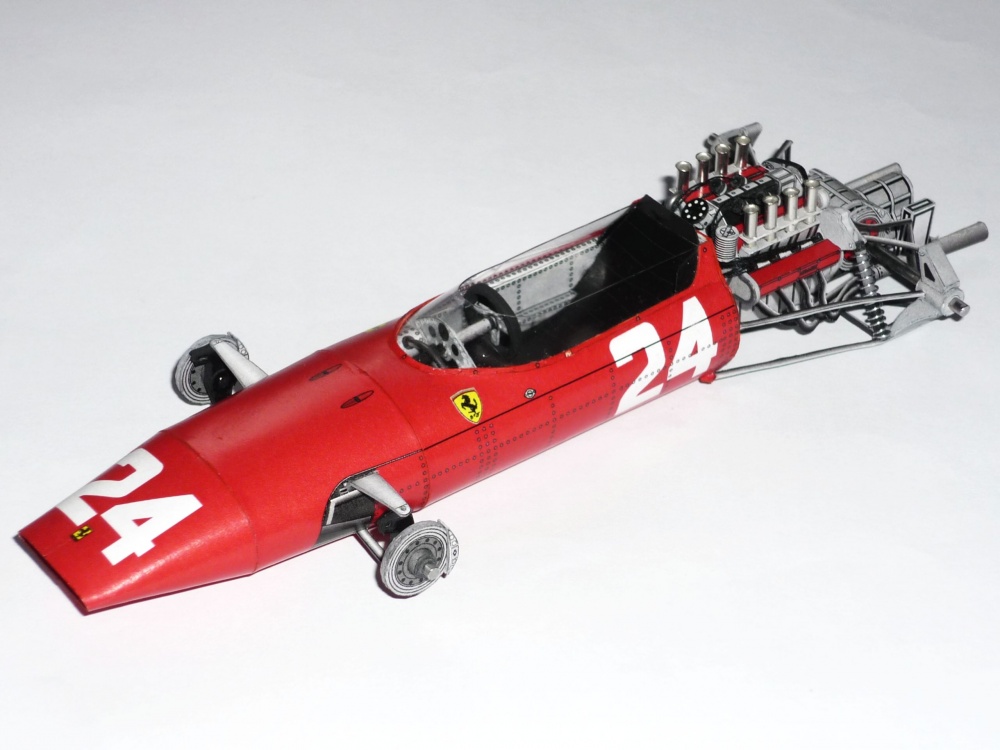 Ferrari 158 - John Surtees - GP Francie 1964 (Plná velikost v novém okně) Ferrari 158 - John Surtees - GP Francie 1964