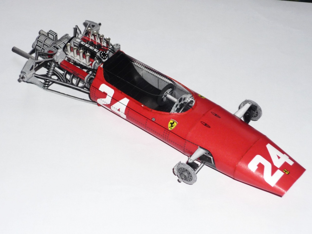 Ferrari 158 - John Surtees - GP Francie 1964 (Plná velikost v novém okně) Ferrari 158 - John Surtees - GP Francie 1964
