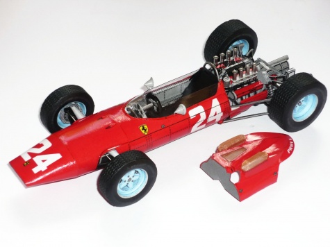 Ferrari 158 - John Surtees - GP Francie 1964 Ferrari 158 - John Surtees - GP Francie 1964