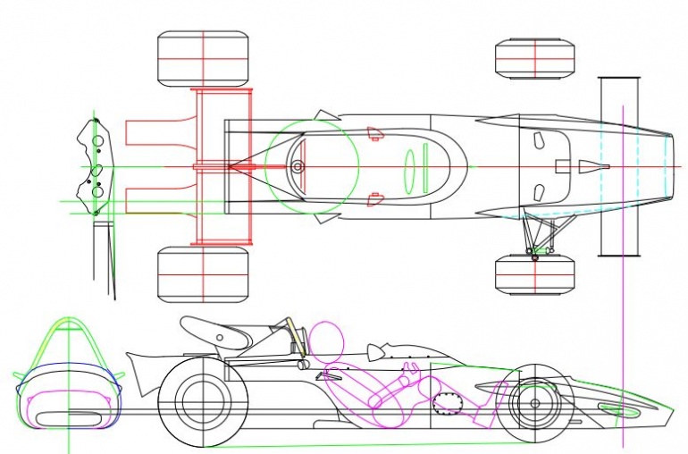 Ferrari 312B - rôzne verzie 1970, 1971 (Plná velikost v novém okně) Ferrari 312B - rôzne verzie 1970, 1971