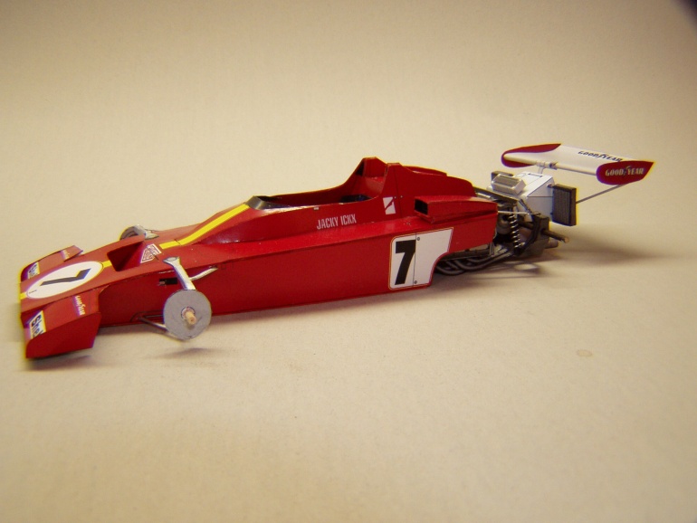 Ferrari 312B3, 1973, J. Ickx, GP Španělska (Plná velikost v novém okně) Ferrari 312B3, 1973, J. Ickx, GP Španělska