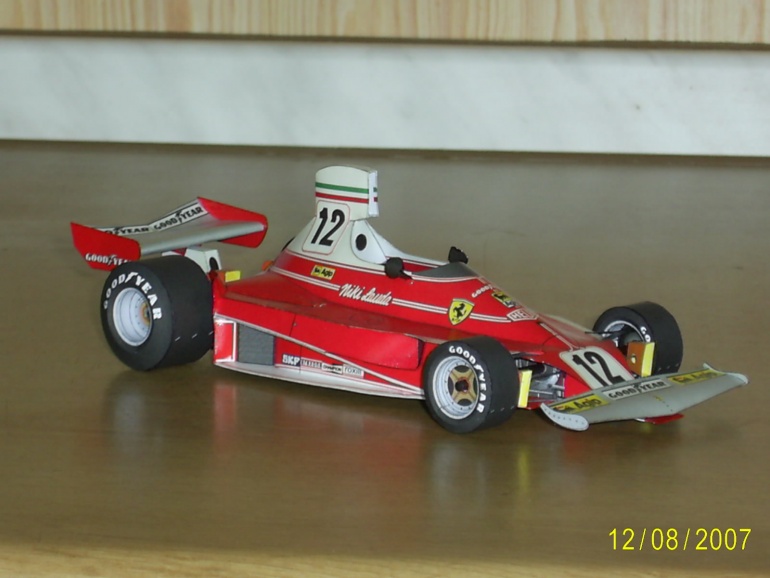 FERRARI 312T Niki Lauda GP Monaka 1975 (Plná velikost v novém okně) FERRARI 312T Niki Lauda GP Monaka 1975