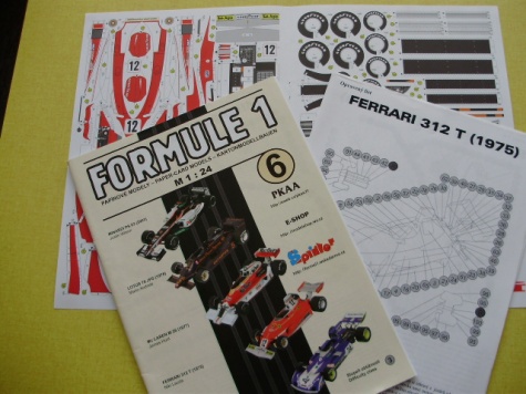 Ferrari 312T , 1:24 , cca 1:18 Ferrari 312T , 1:24 , cca 1:18
