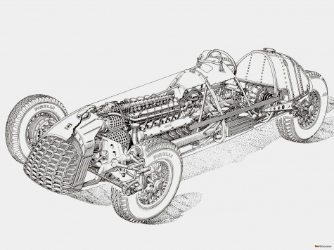 FERRARI 125 F1 GP Italie 1949 FERRARI 125 F1 GP Italie 1949