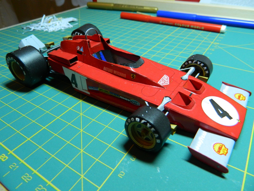 FERRARI 312 B3 A.Merzario Monako GP 1973 (Plná velikost v novém okně) FERRARI 312 B3 A.Merzario Monako GP 1973
