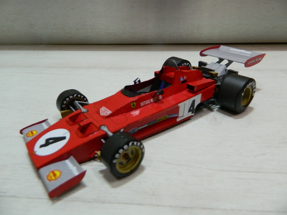 FERRARI 312 B3 A.Merzario Monako GP 1973 (Pln� velikost v nov�m okn�) FERRARI 312 B3 A.Merzario Monako GP 1973