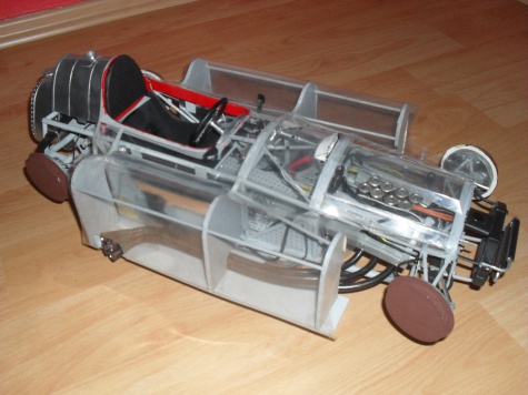 FERRARI D 50 Streamlinner vers. B - Francie 1956- Průhledný model!!! FERRARI D 50 Streamlinner vers. B - Francie 1956- Průhledný model!!!