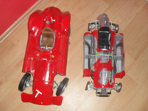 FERRARI D 50 Streamlinner vers. B - Francie 1956- Průhledný model!!! FERRARI D 50 Streamlinner vers. B - Francie 1956- Průhledný model!!!