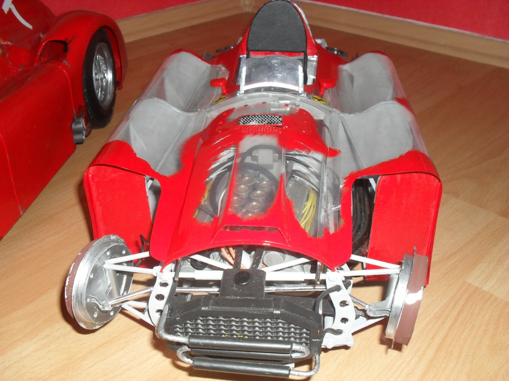 FERRARI D 50 Streamlinner vers. B - Francie 1956- Průhledný model!!! (Plná velikost v novém okně) FERRARI D 50 Streamlinner vers. B - Francie 1956- Průhledný model!!!