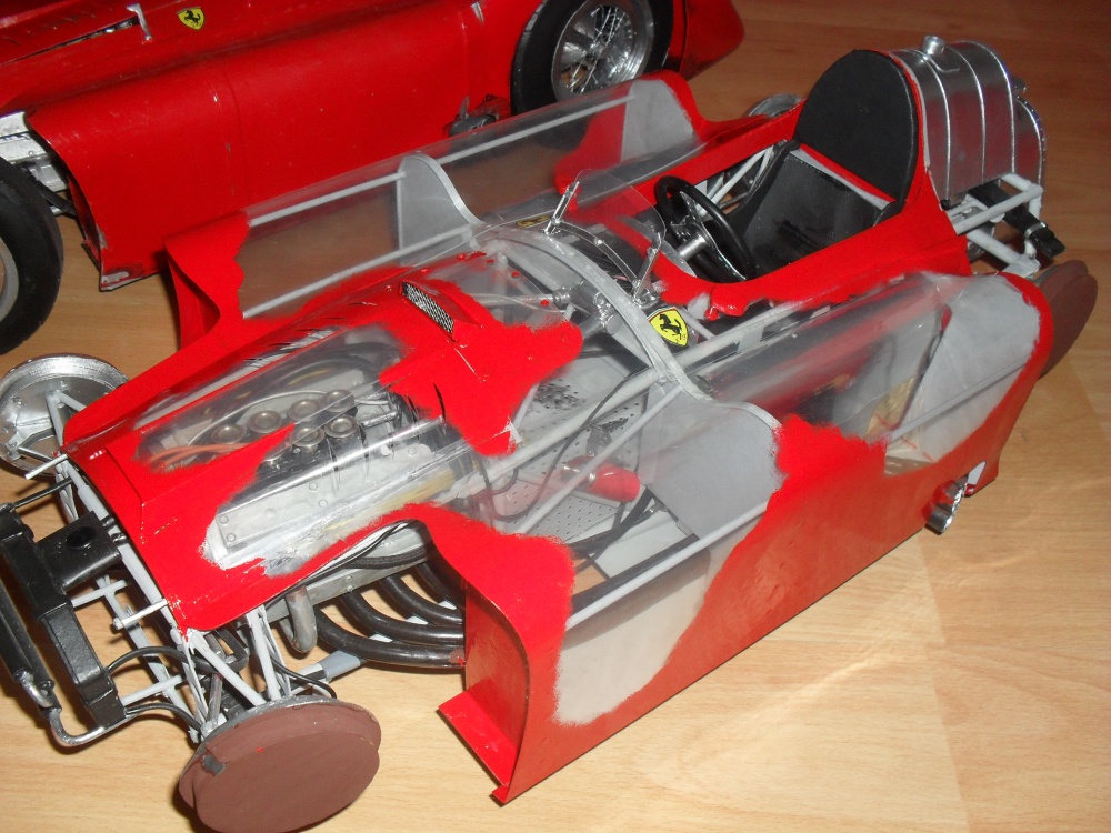 FERRARI D 50 Streamlinner vers. B - Francie 1956- Průhledný model!!! (Plná velikost v novém okně) FERRARI D 50 Streamlinner vers. B - Francie 1956- Průhledný model!!!