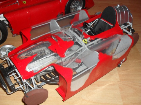 FERRARI D 50 Streamlinner vers. B - Francie 1956- Průhledný model!!! FERRARI D 50 Streamlinner vers. B - Francie 1956- Průhledný model!!!