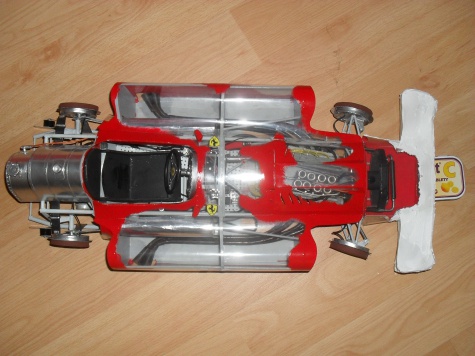 FERRARI D 50 Streamlinner vers. B - Francie 1956- Průhledný model!!! FERRARI D 50 Streamlinner vers. B - Francie 1956- Průhledný model!!!