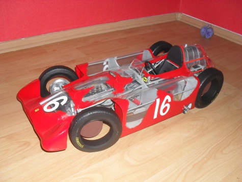 FERRARI D 50 Streamlinner vers. B - Francie 1956- Průhledný model!!! FERRARI D 50 Streamlinner vers. B - Francie 1956- Průhledný model!!!