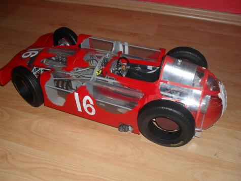 FERRARI D 50 Streamlinner vers. B - Francie 1956- Průhledný model!!! FERRARI D 50 Streamlinner vers. B - Francie 1956- Průhledný model!!!