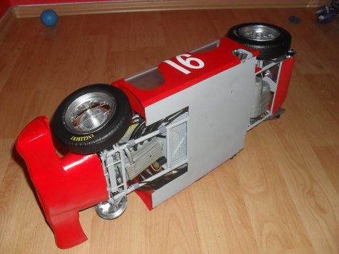 FERRARI D 50 Streamlinner vers. B - Francie 1956- Průhledný model!!! FERRARI D 50 Streamlinner vers. B - Francie 1956- Průhledný model!!!