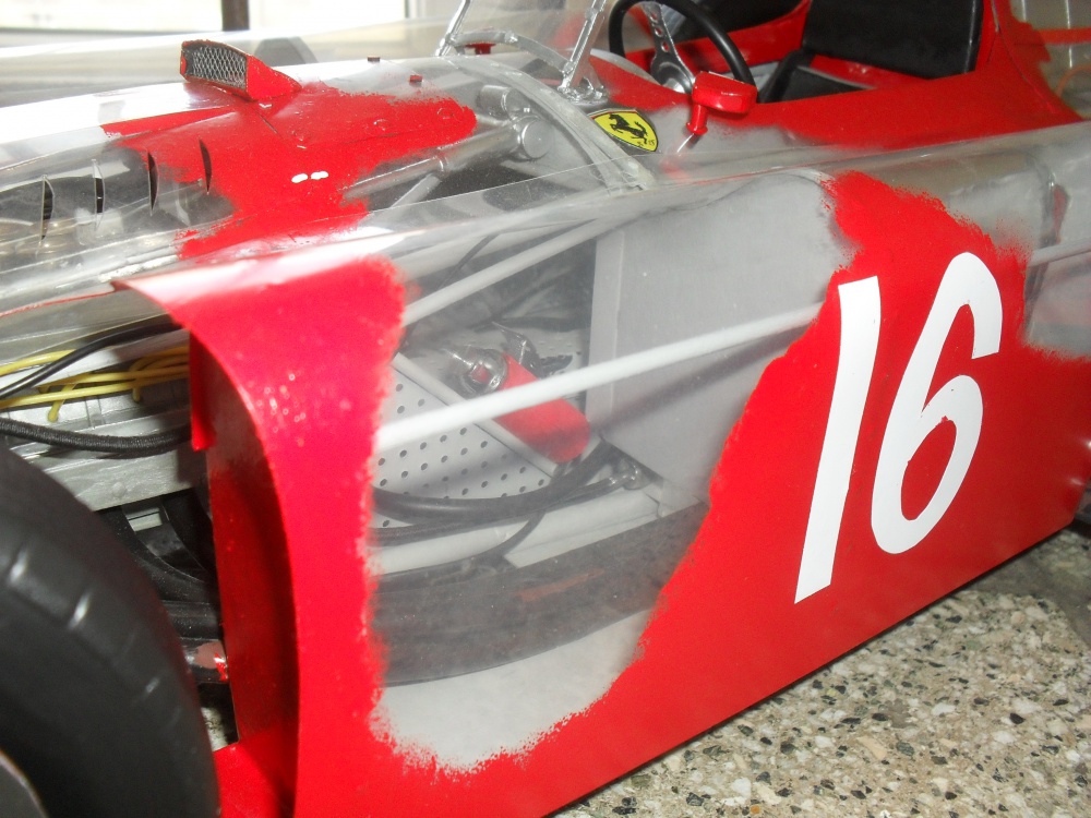 FERRARI D 50 Streamlinner vers. B - Francie 1956- Průhledný model!!! (Plná velikost v novém okně) FERRARI D 50 Streamlinner vers. B - Francie 1956- Průhledný model!!!