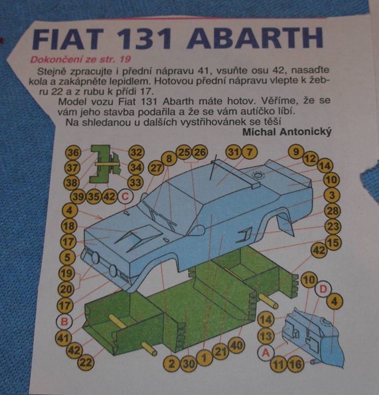 Fiat 131 ABARTH (Plná velikost v novém okně) Fiat 131 ABARTH