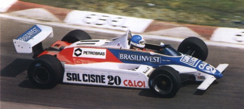 Fittipaldi F8D - Chico Serra - GP Belgie 1982 Fittipaldi F8D - Chico Serra - GP Belgie 1982