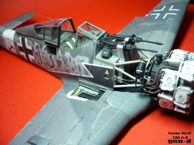 Focke Wulf 190 A-8 (Plná velikost v novém okně) Focke Wulf 190 A-8