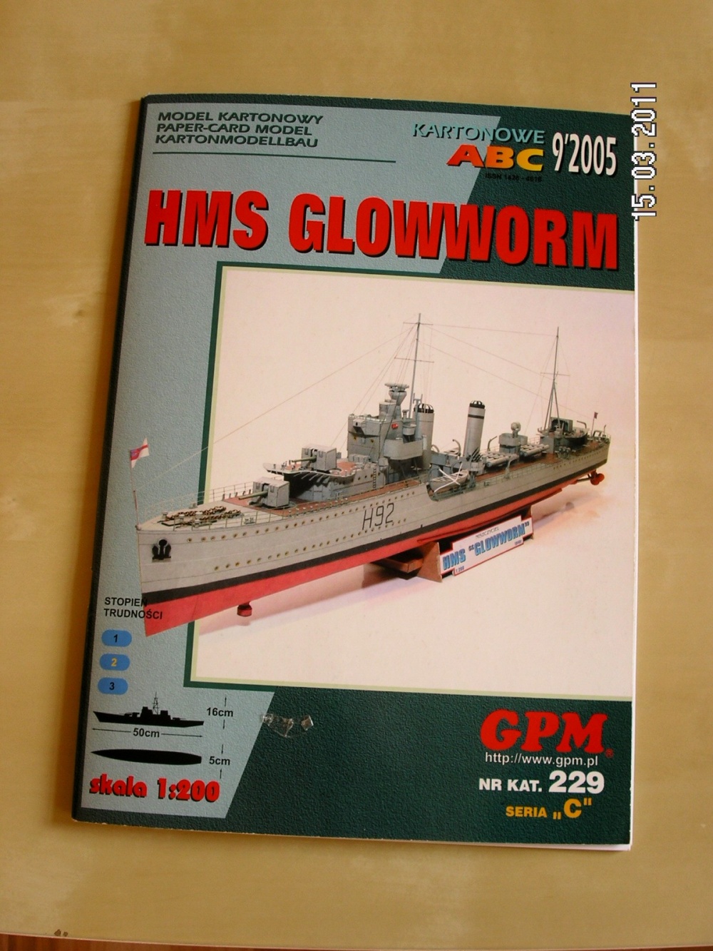 HMS Glowworm (Plná velikost v novém okně) HMS Glowworm