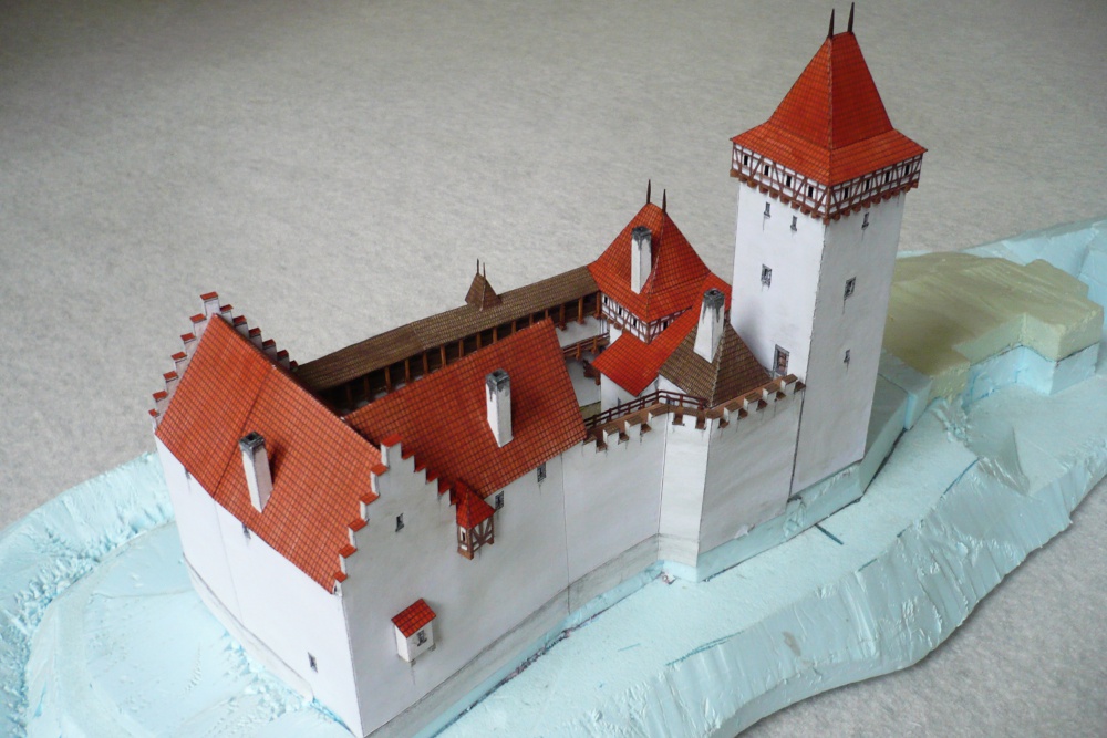 hrad Buben v 15. století (Plná velikost v novém okně) hrad Buben v 15. století