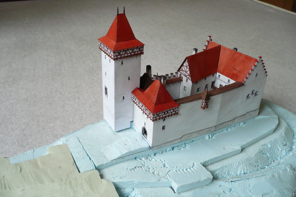 hrad Buben v 15. století (Plná velikost v novém okně) hrad Buben v 15. století