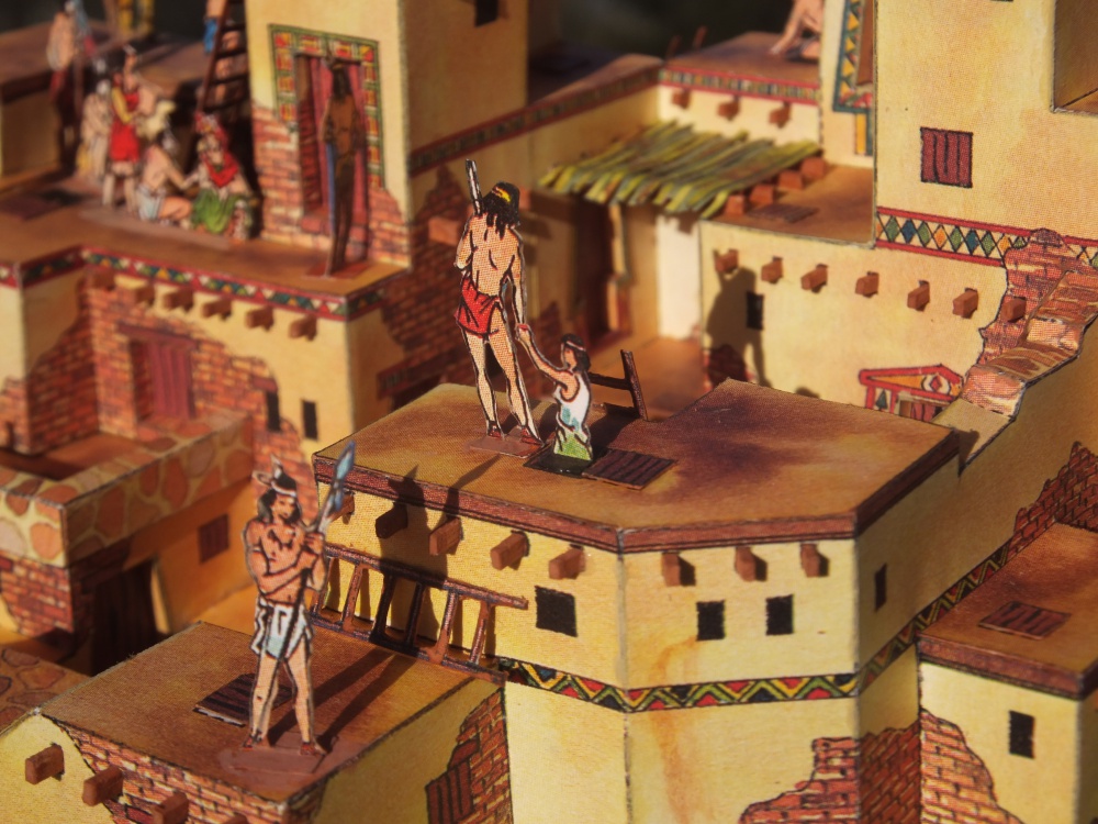Indiánské pueblo (Plná velikost v novém okně) Indiánské pueblo