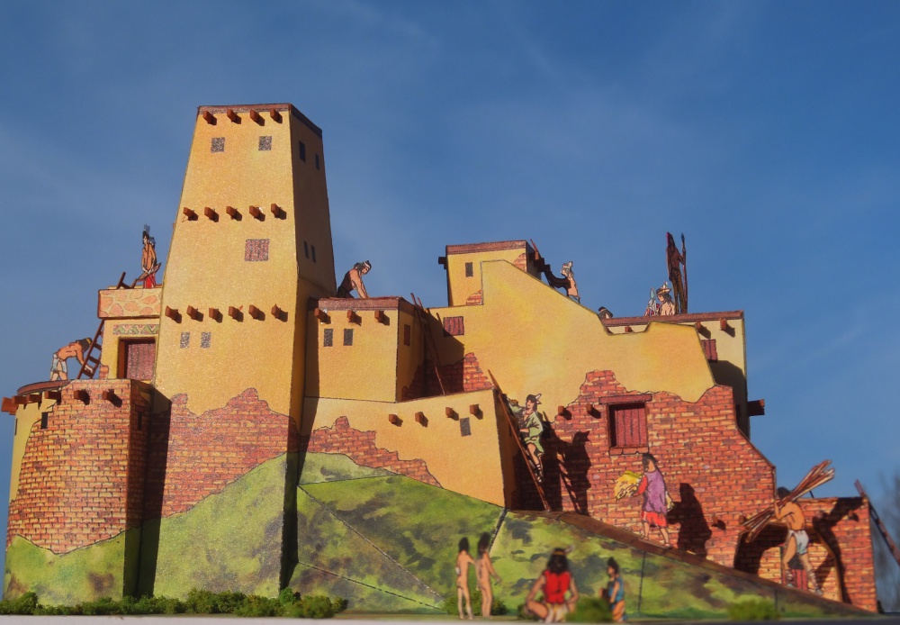 Indiánské pueblo (Plná velikost v novém okně) Indiánské pueblo
