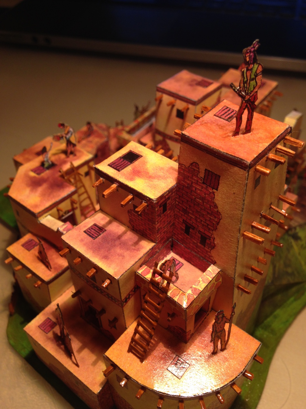 Indiánské pueblo (Plná velikost v novém okně) Indiánské pueblo