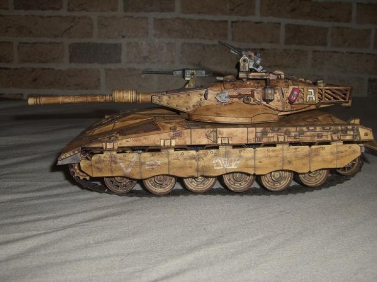 Izraelský tank merkava (Plná velikost v novém okně) Izraelský tank merkava