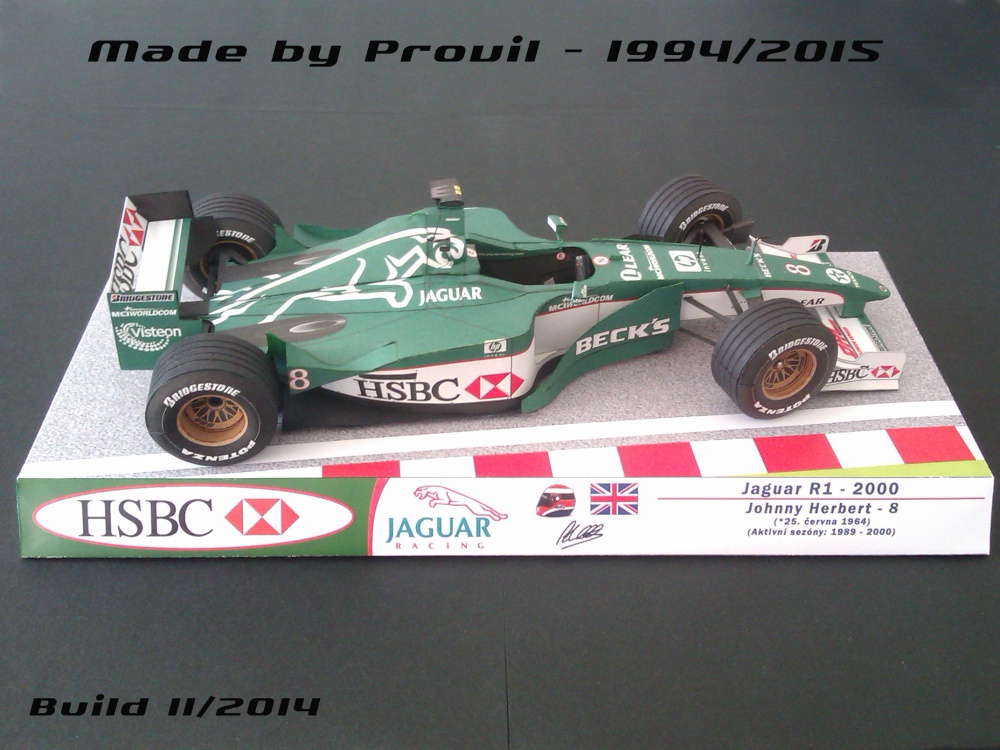 Jaguar R1 - (8) Johnny Herbert (Plná velikost v novém okně) Jaguar R1 - (8) Johnny Herbert