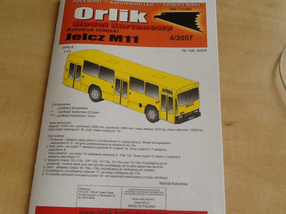 Jelcz m11 (Plná velikost v novém okně) Jelcz m11
