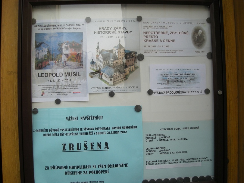 J�lov� u Prahy - v�stava model� architektury