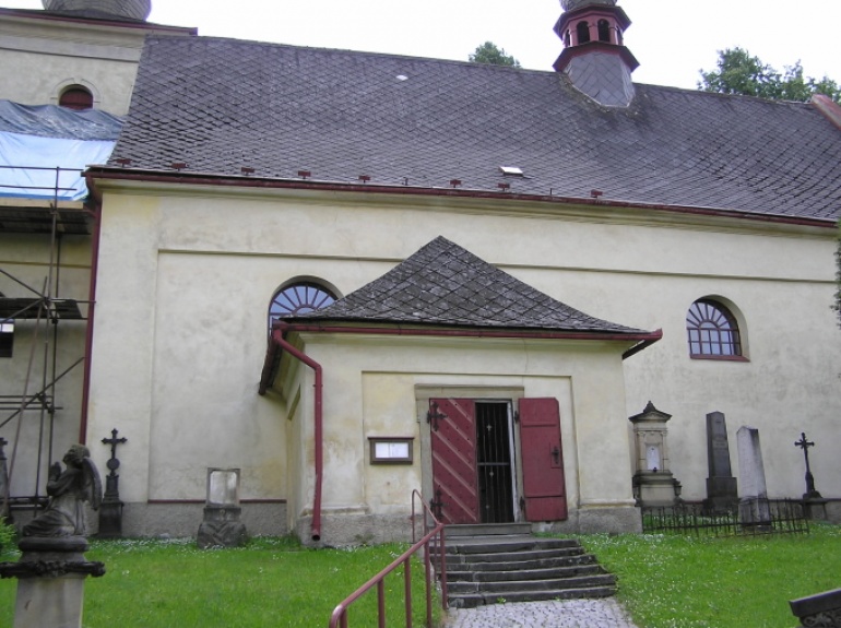 Kostel sv. Bartoloměje v Jablonném nad Orlicí - foto skutečné stavby (Plná velikost v novém okně) Kostel sv. Bartoloměje v Jablonném nad Orlicí - foto skutečné stavby
