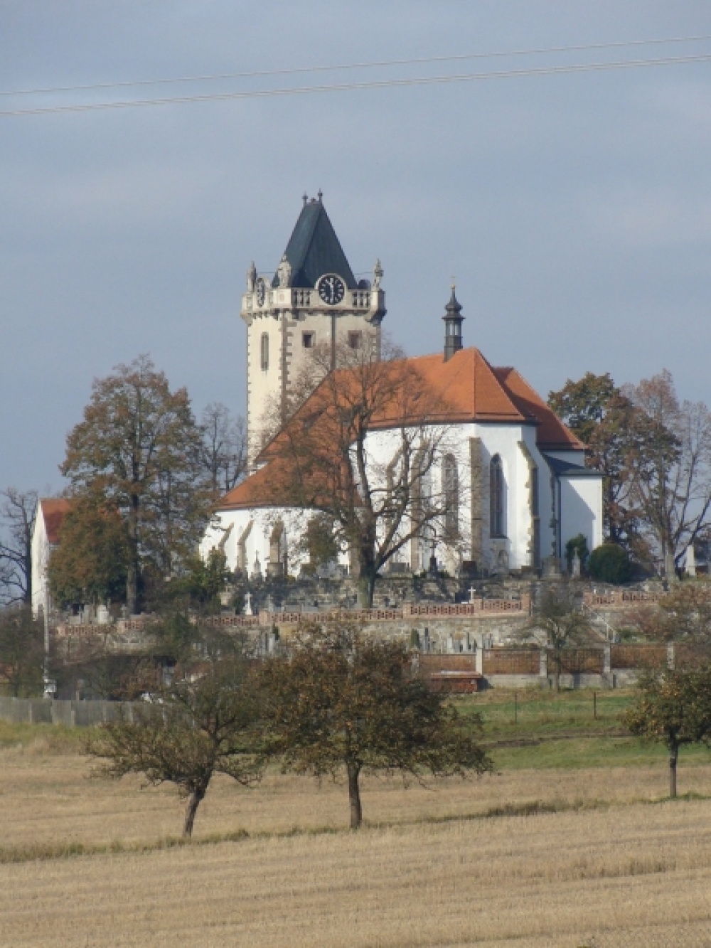 Kostel svatého Gotharda v Budišově (Plná velikost v novém okně) Kostel svatého Gotharda v Budišově