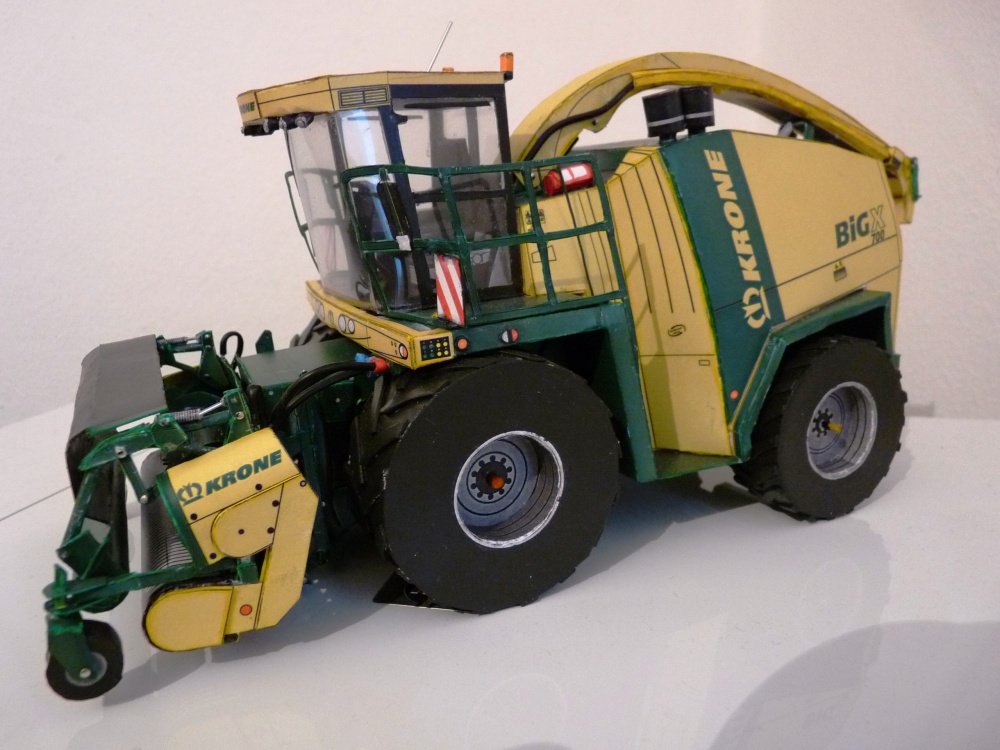 Krone Big X 700 s lištou easy flow 3001 (Plnďż˝ velikost v novďż˝m oknďż˝) Krone Big X 700 s lištou easy flow 3001