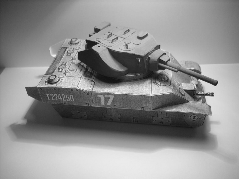 LEHKÝ TANK M5A1 - STUART VI (Plná velikost v novém okně) LEHKÝ TANK M5A1 - STUART VI