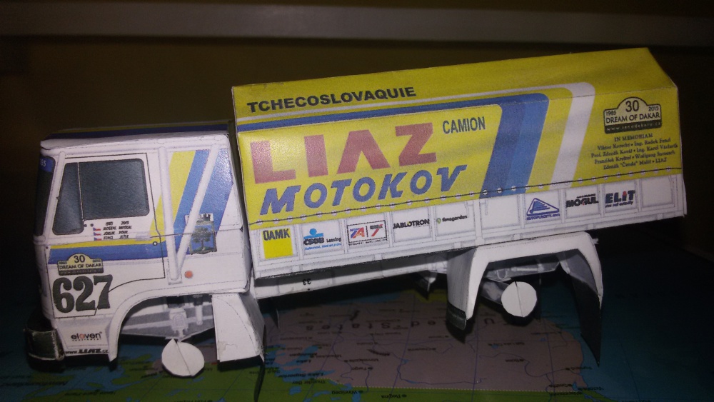 Liaz 100.55 Dakar 1985 (Plná velikost v novém okně) Liaz 100.55 Dakar 1985
