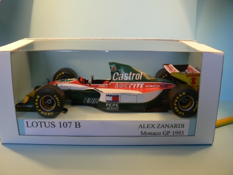 LOTUS 107B,Monaco GP 1993,A.Zanardi LOTUS 107B,Monaco GP 1993,A.Zanardi