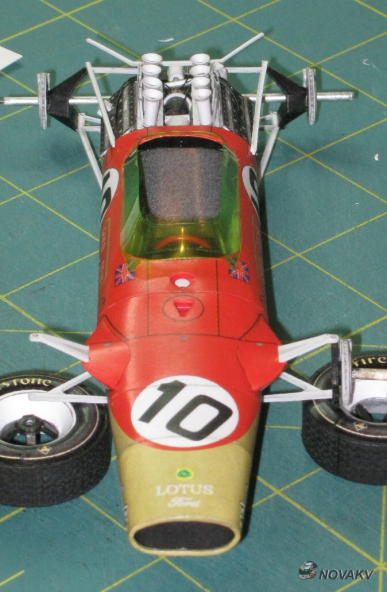 Lotus 49, G. Hill, GP Spain 1968 - beta (Plná velikost v novém okně) Lotus 49, G. Hill, GP Spain 1968 - beta