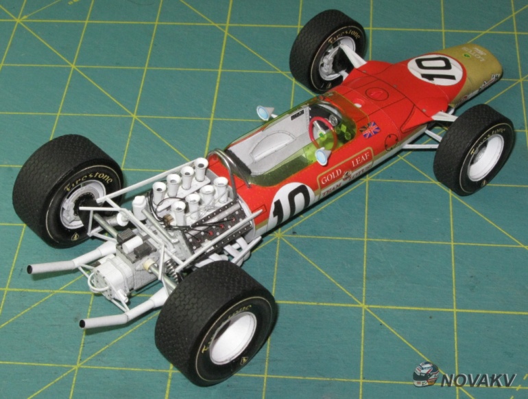 Lotus 49, G. Hill, GP Spain 1968 - beta (Plná velikost v novém okně) Lotus 49, G. Hill, GP Spain 1968 - beta
