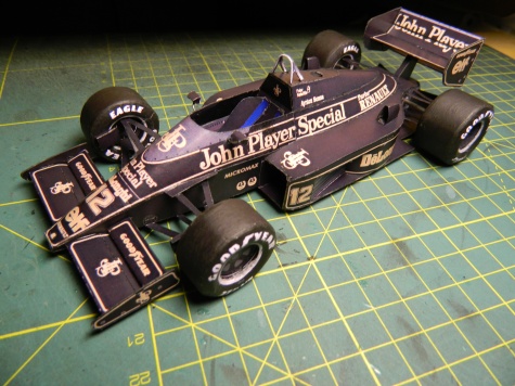 LOTUS 98T, Ayrton Senna 1986 / Free 