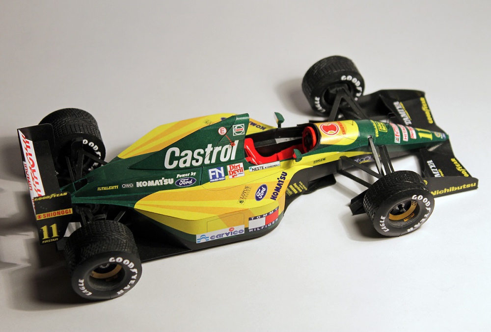 Lotus 107 - Belgian GP 1992 (Plná velikost v novém okně) Lotus 107 - Belgian GP 1992