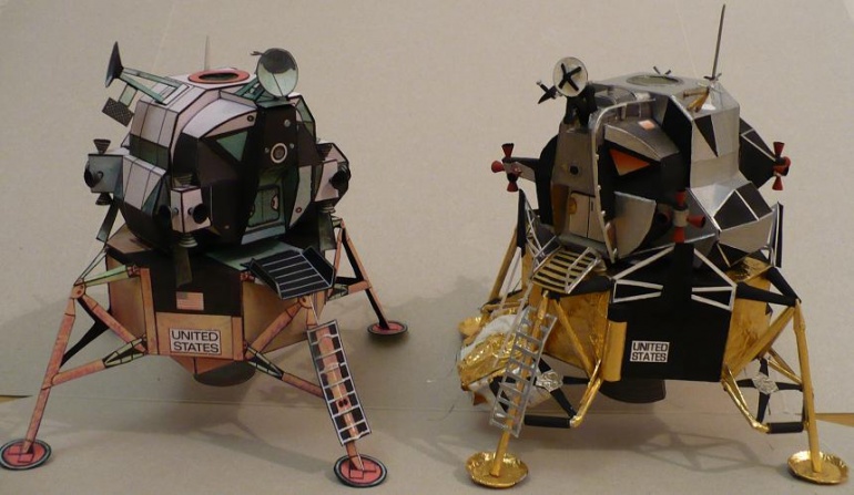 Lunární modul expedice Apollo 11 (Plná velikost v novém okně) Lunární modul expedice Apollo 11