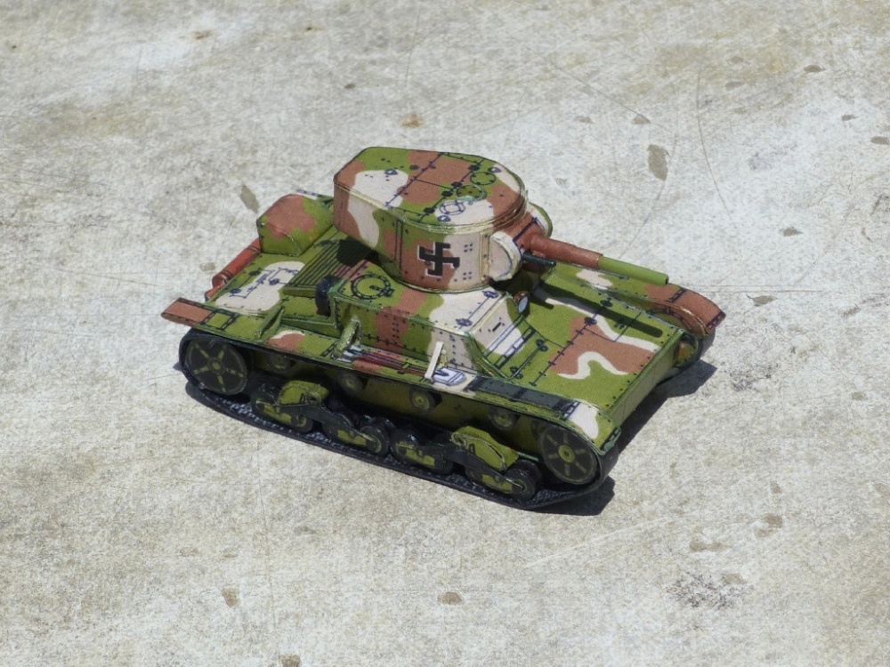 Malá bojovka od Bestpapermodels (Plnďż˝ velikost v novďż˝m oknďż˝) Malá bojovka od Bestpapermodels