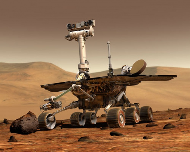 Mars Exploration Rover MER-A Spirit (Pln� velikost v nov�m okn�) Mars Exploration Rover MER-A Spirit