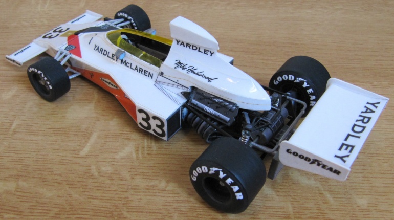 McLaren M23, Mike Hailwood, 1974 (Plná velikost v novém okně) McLaren M23, Mike Hailwood, 1974