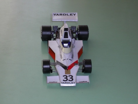 McLaren M23 Mike Hailwood GP Francie 1974 McLaren M23 Mike Hailwood GP Francie 1974