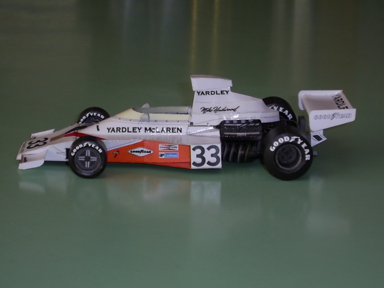 McLaren M23 Mike Hailwood GP Francie 1974 (Pln� velikost v nov�m okn�) McLaren M23 Mike Hailwood GP Francie 1974
