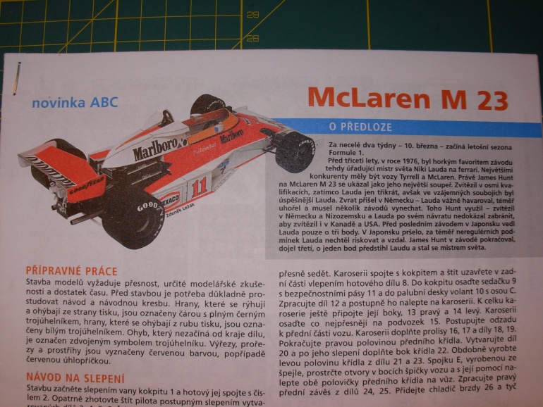 mclaren M 23 (Plná velikost v novém okně) mclaren M 23